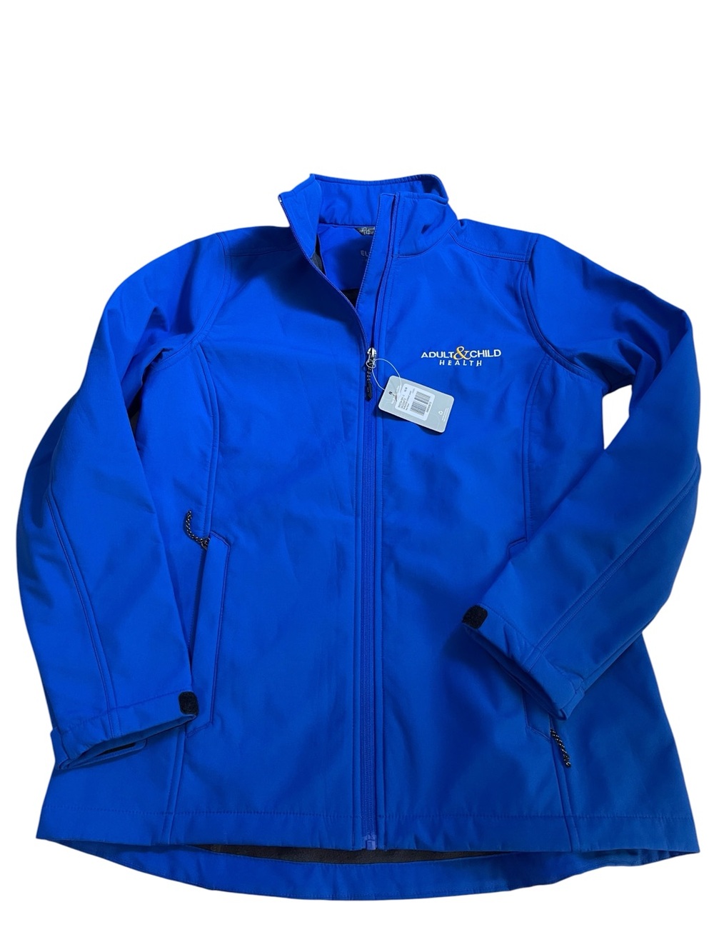 Women's Royal Blue Utility Softshell Jacket embroidered adult & child health M
